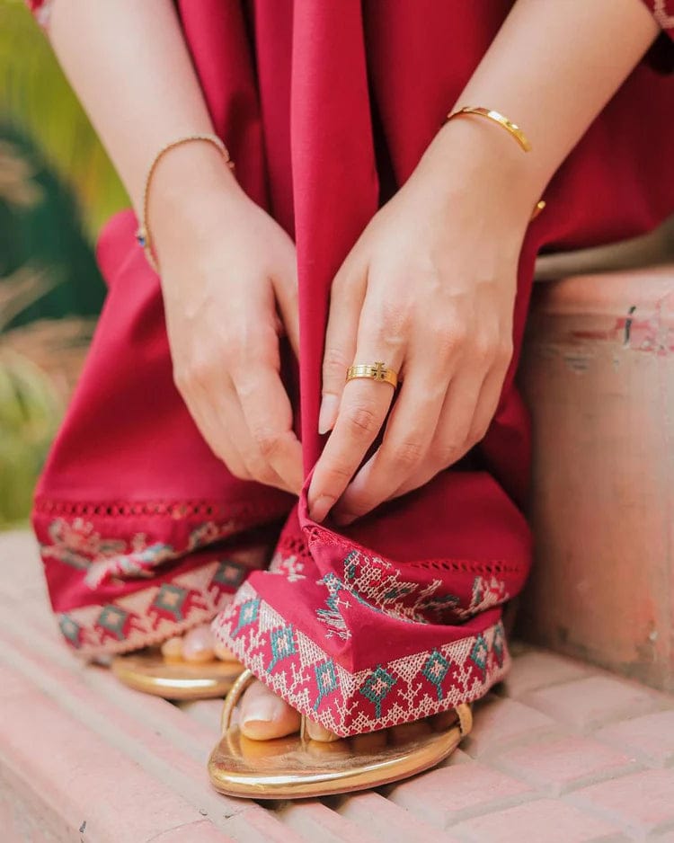 URGE-2PC EMBROIDERED SHIRT AND EMBROIDRED TROUSER